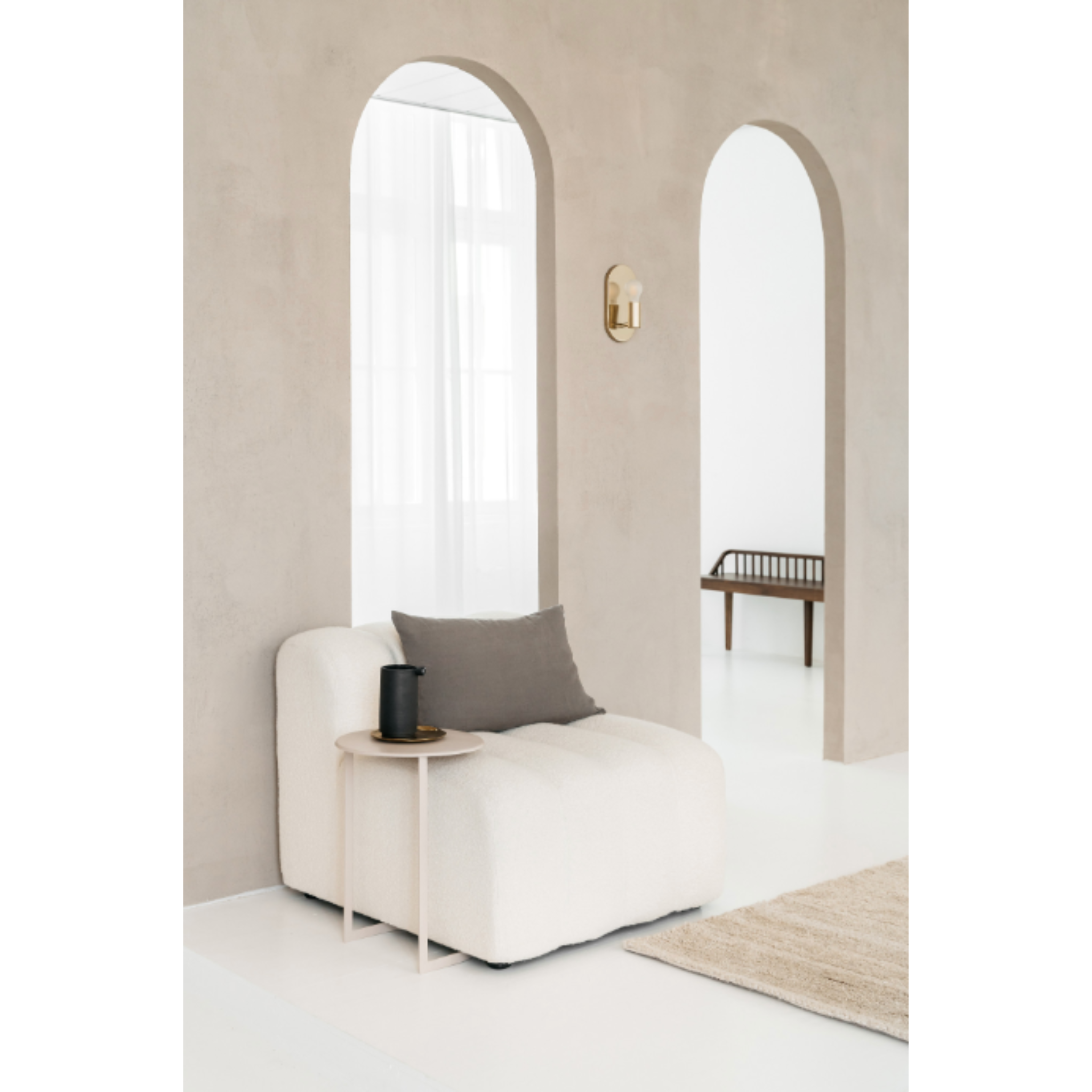 Beistelltisch Sadie in Taupe